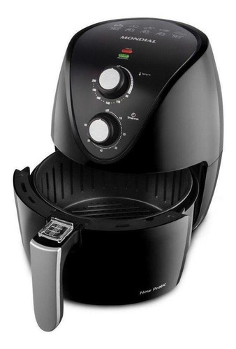 Fritadeira sem óleo Mondial New Pratic AF-31 3.5L preta 127V