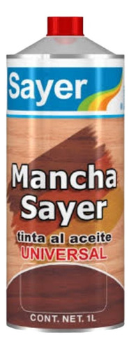 Tinta Para Madera Base Aceite Manchasayer 1 Litro Color Álamo