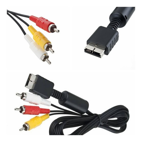 Cable De Audio Y Video Para Ps1 Ps2 Ps3 Entradas Ps Av Rca