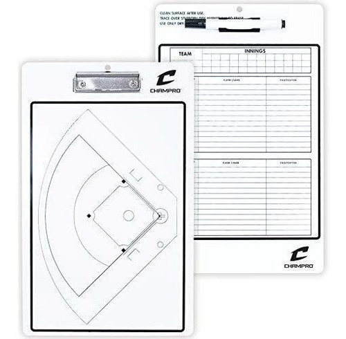 Champro Béisbol/sóftbol Entrenadores Board (blanco)