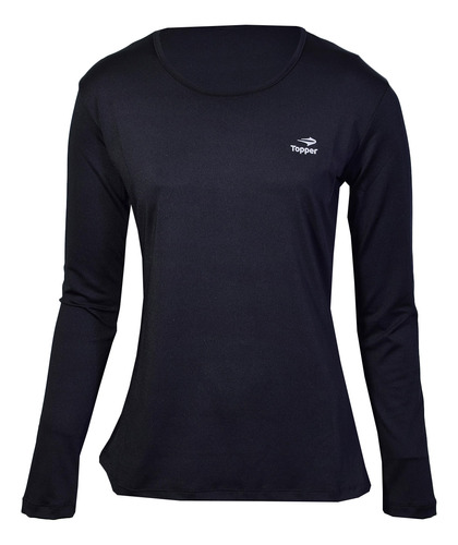 Remera Topper Termica Ml Mujer Negro