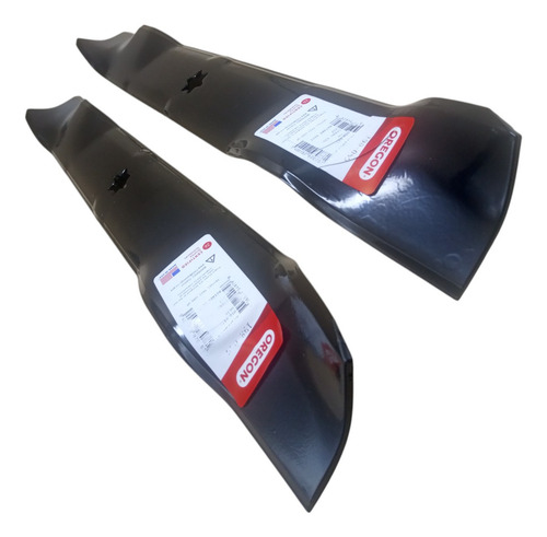Kit 2x Lâmina Faca Trator Cortador Grama Mtd 42p 53,8cm