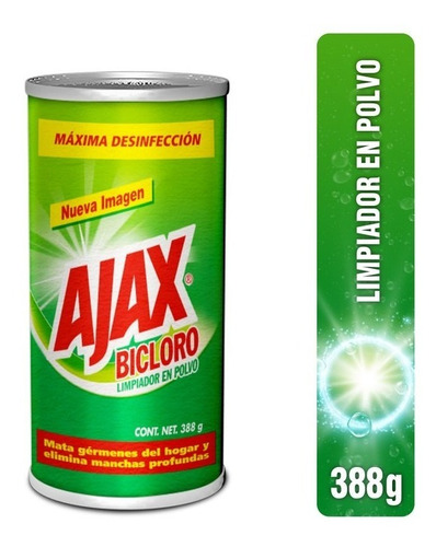 Limpiador Multiusos Ajax Bicloro 388 G En Polvo