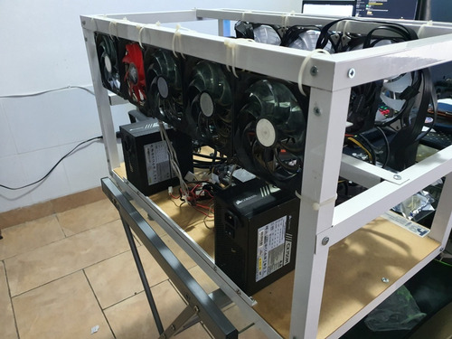 Imagen 8 de 10 de Rack 12 Gpu Minería Criptomonedas Eth Open Frame Rig