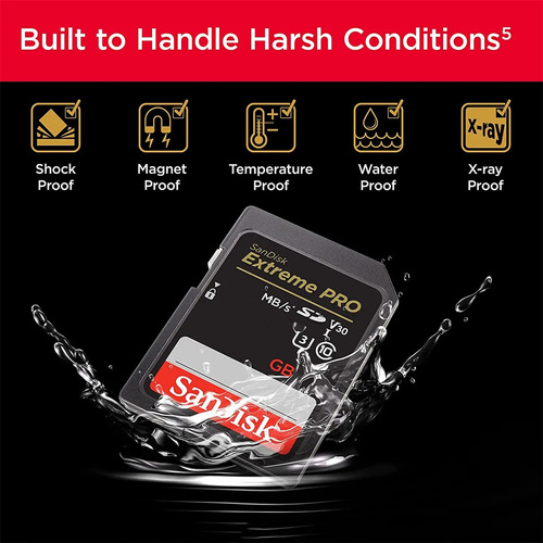 Sandisk Tarjeta De Memoria Sd 512g Para Cámara 200mb/s U3 4k