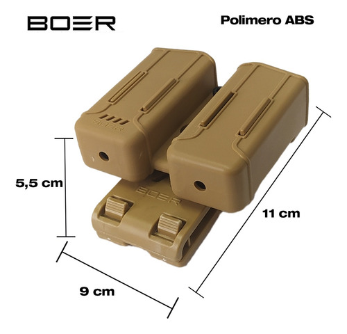 Funda Pistolera Táctica Nivel 2 Glock Porta Cargador Doble