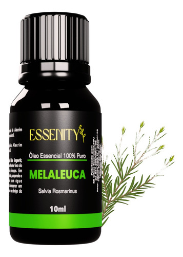 Óleo Essencial Melaleuca 100% Puro Premium Essenity 10 Ml