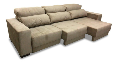 Sofa Retratil Reclinavel 3 Lug. 2.90m Mod. Bruges - ( Suede)