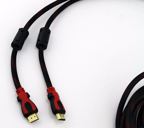 Imagen 2 de 3 de Cable Hdmi 3mts Premium Enmallado Doble Filtro