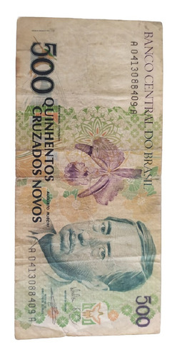 Billete Brasil 500 Quinhentos Cruzados Novos