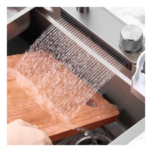 Cuba Inox Gourmet Cascata Com Calha Inox E Acessórios