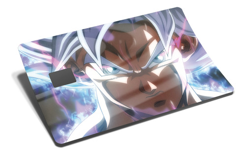 Goku Ultra Sticker P/tarjeta Banco Acabado Holográfico