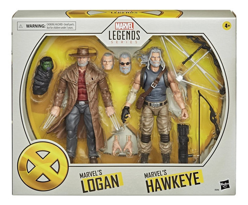 Figura Marvel Legends Series X-men Logan E Hawkeye Hq E9296
