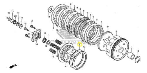 Disco Embrague Honda Cb250 Nighthawk (01-08) 22125-kb4-670