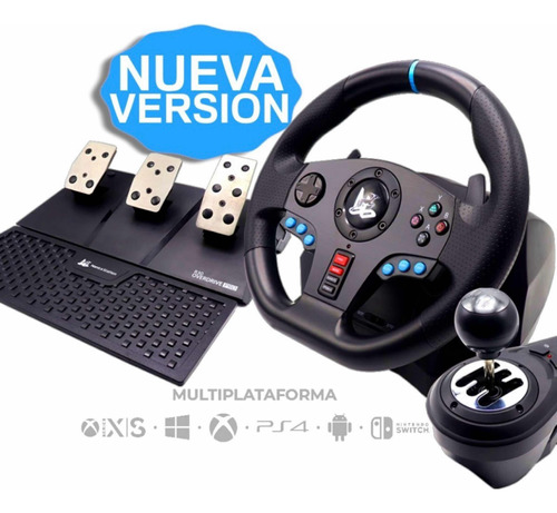 Timón Y Pedales Volante Nanica Station Tuns-022pc Xbox Ps4