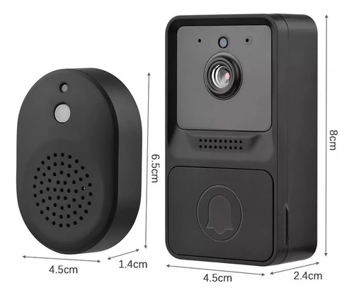 Hu Timbre Con Cámara, Wifi, Inalámbrico, Intercomunicador