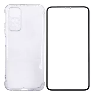 Kit Película 3d + Capa Transparente Para Redmi Note 12 Todos