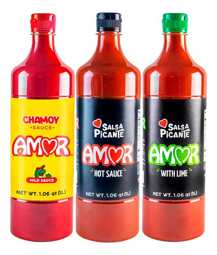 Salsas Chamoy Agridulce Picante Limon Y Picante Mexicana 3 L