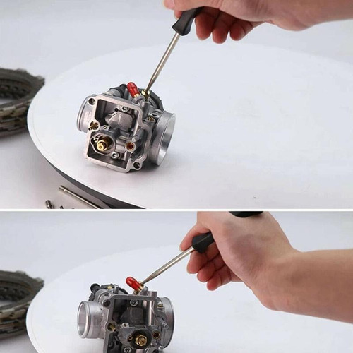 Destornillador 8 Pz Para Carburador Motor 2t Con Caja S.