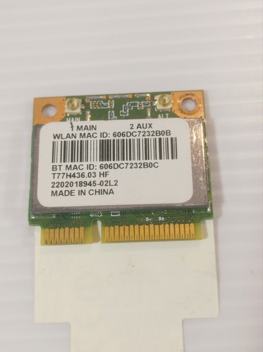 Tarjeta Wifi + Bluetooth Acer E3-112 Acer E5-411 Qcwb335 (Usado)
