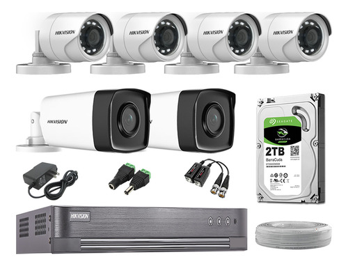 Cámaras Seguridad Exterior Kit 6 It3f Full Hd Disco 2tb P2p