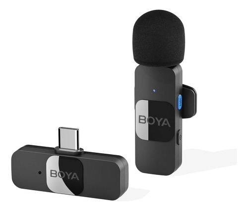 Boya By-v10 Micrófono Inalámbrico Lavalier Para Android Usb 