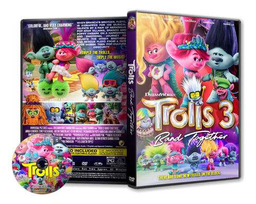 Trolls 3 Se Armo La Banada (2023) Dvd Español Latino/ingles