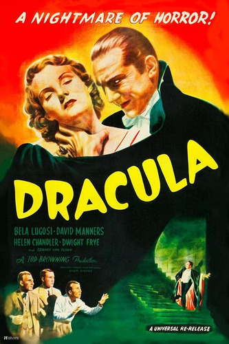 Dracula 1931 Bela Lugosi Nightmare Of Horror Retro Clá...