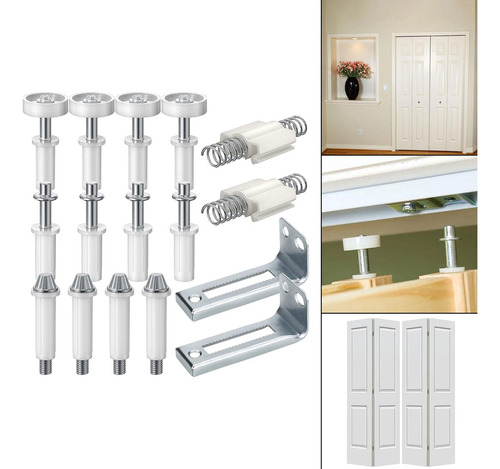Herrajes Para Puertas Plegables, 16 Piezas, Resorte Para