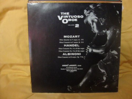 Vinilo Andre Lardrot Oboe Mozart Handel Albinoni Gc Cl1