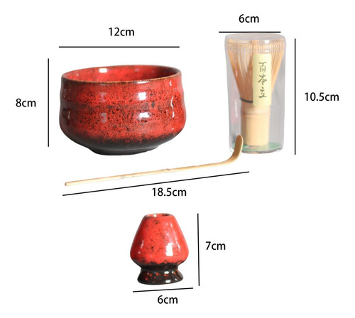 De Utensilios Para La Del Té Hechos A Mano Rojo Rojo