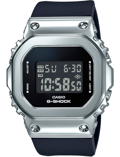 Relógio Casio G-shock Aço Gm-s5600-1dr Prova D´agua Original