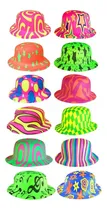 Comprar 50 Sombrero Bombin Neón Fiesta Boda Evento Batucada Plastico