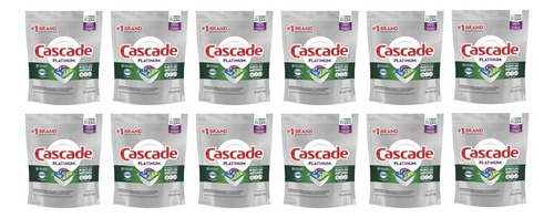 Cascade Lavavajillas Platinum Action Pack 12pz De 21pods C/u