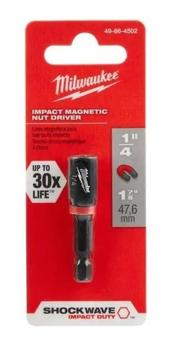 Dado Magnetico De Impacto 1/4 Milwaukee 49-66-4502