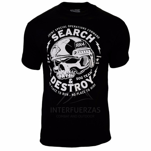 Remera Hombre Tactica Sog Team® Search & Destroy