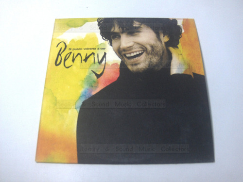 Benny Ibarra Si Puedo Volverte A Ver Cd Single Promo (Usado)
