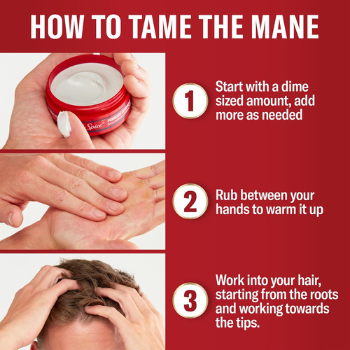 Crema Old Spice No Crunch, Crema Para Peinar El Cabello Para
