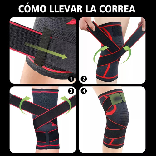 Deportiva Compresión De Elásticas Rodilleras De Par 1