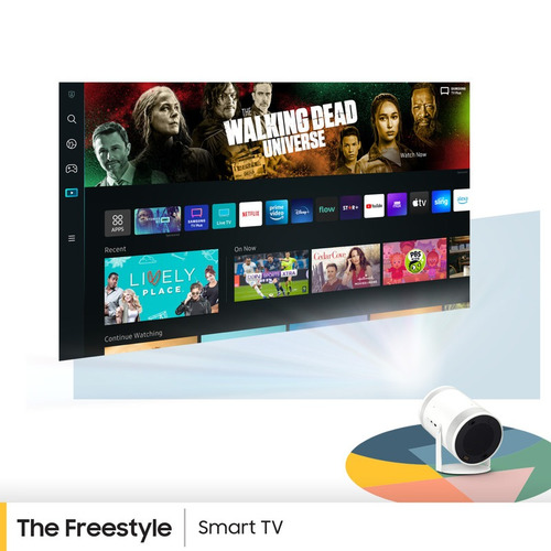 Proyector Portátil The Freestyle Samsung Sp-lsp3blaxzb Fhd Color Blanco