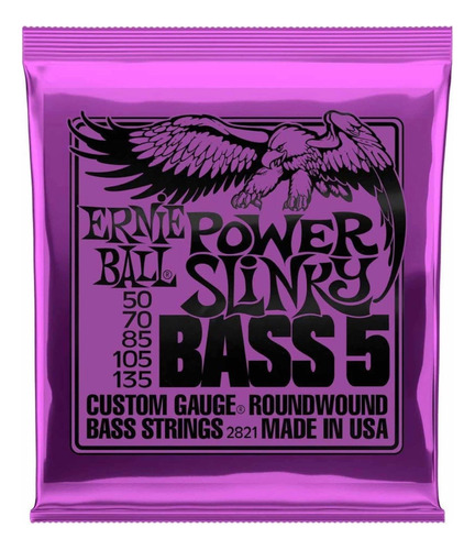 Encordado Ernie Ball Power Slinky Bajo Eléctrico 50-135