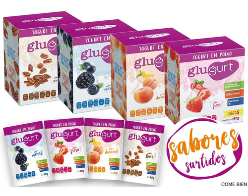 Glugurt Yogurt En Polvo Paquete Surtido