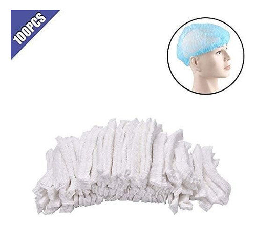100 Gorros De Ducha Desechables No Tejidos, Elásticos,