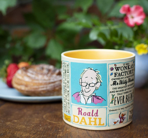 Roald Dahl - Taza De Café Con Personajes Famosos Y Citas, Vi