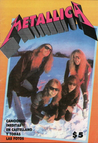 Revista Metallica * Cancionero Y Fotos * 1992