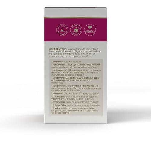Colagentek - 10 sachês 10g tangerina - Vitafor