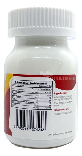 Metafast Proteína Albumina 45 Cápsulas 3 Frascos Sabor Sin Sabor