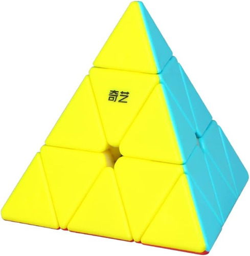 Cubo Rubik Piramide X3 Rompecabezas Mágico Eqy871 Estructura Multicolor