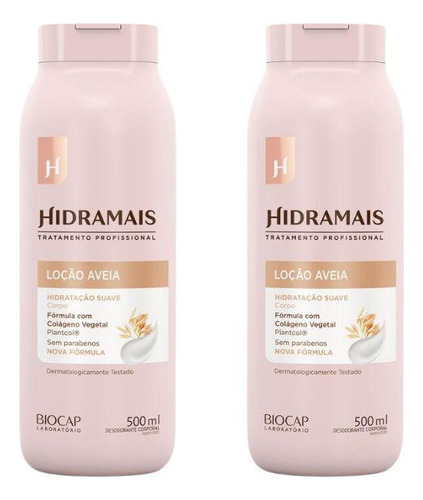  Hidratante Corporal Hidramais 500ml Aveia - Kit Com 2un