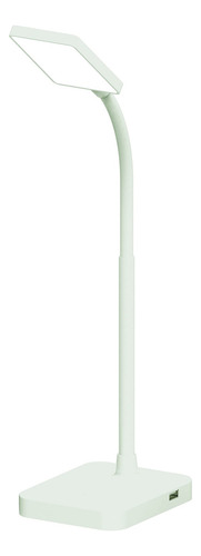 Lámpara De Escritorio Led Delgado 4w 3000k Usb Blanco